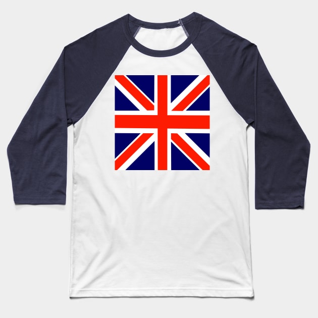 England Flag Baseball T-Shirt by arashbeathew